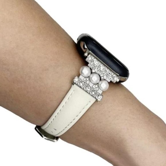 NEW White Pearl Apple Watch Band